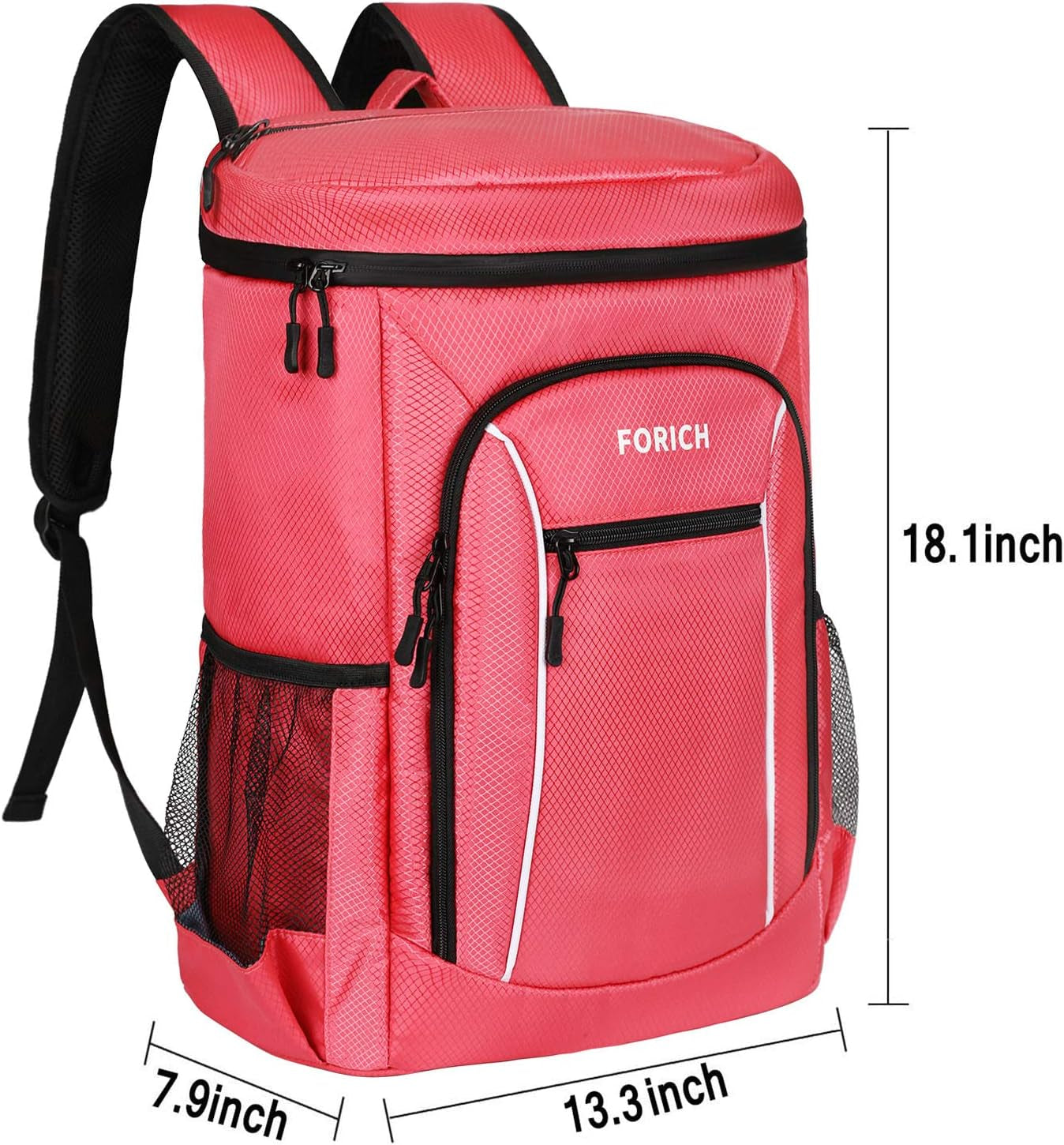 Insulated Cooler Backpack Lightweight Soft Cooler Bag Leakproof Backpack Cooler for Men Women to Lunch Work Picnic Beach Camping Hiking Park Day Trips, 30 Cans